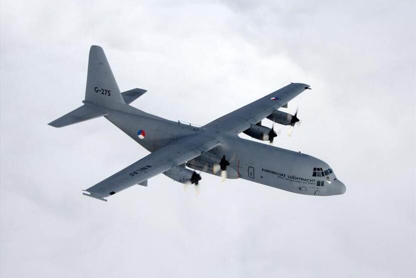 C-130 Hercules transportvliegtuig.