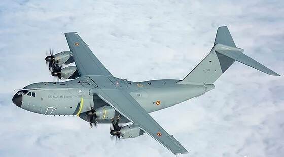 Belgische Airbus A400 M-transportvliegtuig