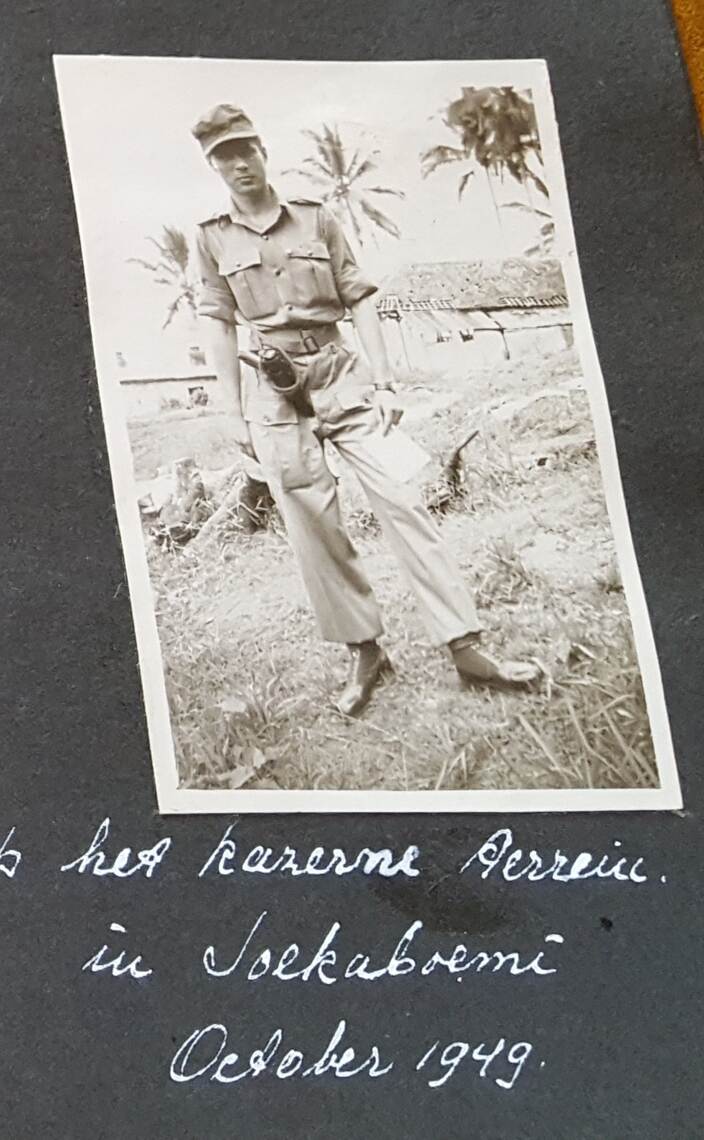 Historische foto militair Nederlands-Indië.